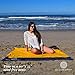 ECCOSOPHY Beach Blanket Sand Proof – Waterproof Picnic Blanket 60″x55″ Compact Pocket Blanket for Travel Hiking Camping Festival Sports Includes Ground Stakes Carabiner Zipper Pocket & Anchor Pocketsthumb 1