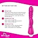 Sixty9 Products Waterproof Rechargeable Heated G-Spot Dildo Dual Vibrator Sex Toy for Adults and Couples, Multi-Speed Massager