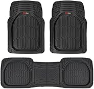 Motor Trend FlexTough Contour Liners-Deep Dish Heavy Duty Rubber Floor Mats for Car SUV Truck & Van-All We