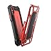Element Case Roll Cage for iPhone Xs/X - Rugged Aluminum and Polycarbonate Dual-Layer Protective Case with High Impact Resistant, Detachable Front Screen Guard, Supports Wireless Charging - Red