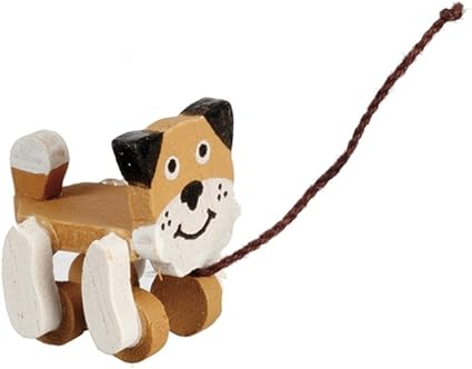 wooden dog toy