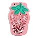 iPhone 6S Case, MC Fashion Cute 3D [Flowing Liquid Floating Glitter Stars], Shockproof and Protective Soft Flexible Silicone Case for Apple iPhone 6S & iPhone 6 (Strawberry/Pink)