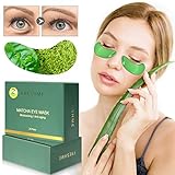 FRESHME Matcha Eye Mask - 20 Pairs Under Eye Patches Aloe Vera Extract Gel Masks for Anti Aging Reduce Puffiness Dark Circles Hyluronic Acid Deep Hydration Eye Pads Treatment Mask for Women and Men