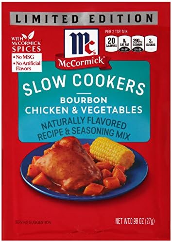 McCormick Limited Edition Bourbon Chicken and Vegetables Slow Cookers, 0.98 OZ