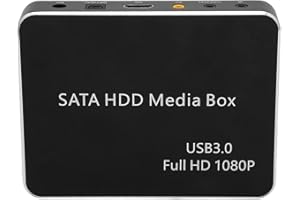 2.5 Inch HD Media Player 4K Blu Ray HD Hard Disk Vdeo Player, Quad Core CPU and GPU 8G ROM, 32g T Flash Card, Supports Auto P