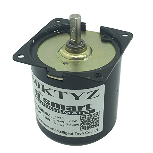Bringsmart 60ktyz 110V 110rpm Ac Motor Low Noise Gearbox Electric Motor Barbecue High Torque 110V Synchronous AC Reduction Motor