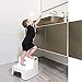 Child Step Stool (2 Pack), 2 Step Stool for Kids, Sturdy Plastic Step Stool for Kids Sink Use & Toilet Training, Toddler Step Stool Bathroom & Kitchen, Slip Resistant Dual Step Children Step Stools