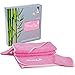Rozeclas Baby bamboo hooded towel- 600gsm - Ultra soft super Snuggle Technology - Washcloth set - luxury bamboo 100%organic - Super absorbent and also perfect for sensitive skin - pink towel for girl