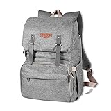 Diaper Bag Backpack, Baby Backpack Diaper Bags for Mom/Dad/Women Stylish Large Capacity Waterproof Multi-Function Nappy Bag for Girl/Boy Newborn Toddler with Stroller Straps &Changing Pad by MUSGOODY