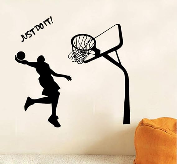3D Baloncesto Pegatinas de Pared Decoración para El Hogar Sala de ...