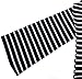 ZJCT Women's Off Shoulder Belled Long Sleeves Striped Shirts Casual Juniors Top