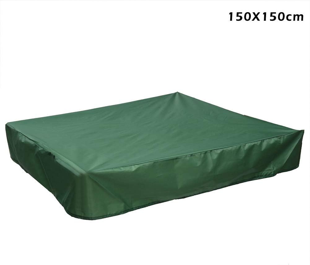 KongLyle Dustproof Protection Sandbox Cover with Drawstring Waterproof Sandpit Pool Cover Home