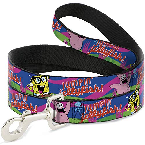 Dog Leash Nerd Spongebob Patrick Starfish Running Jumpin Jellyfish 4 Feet Long…