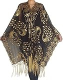Alivila.Y Fashion Women Peacock Phoenix Embroidery Sequins Wedding Scarf Shawls