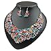 Women Alloy Crystal Necklace and Earring Set Wedding Jewelry Rhinestone Necklace