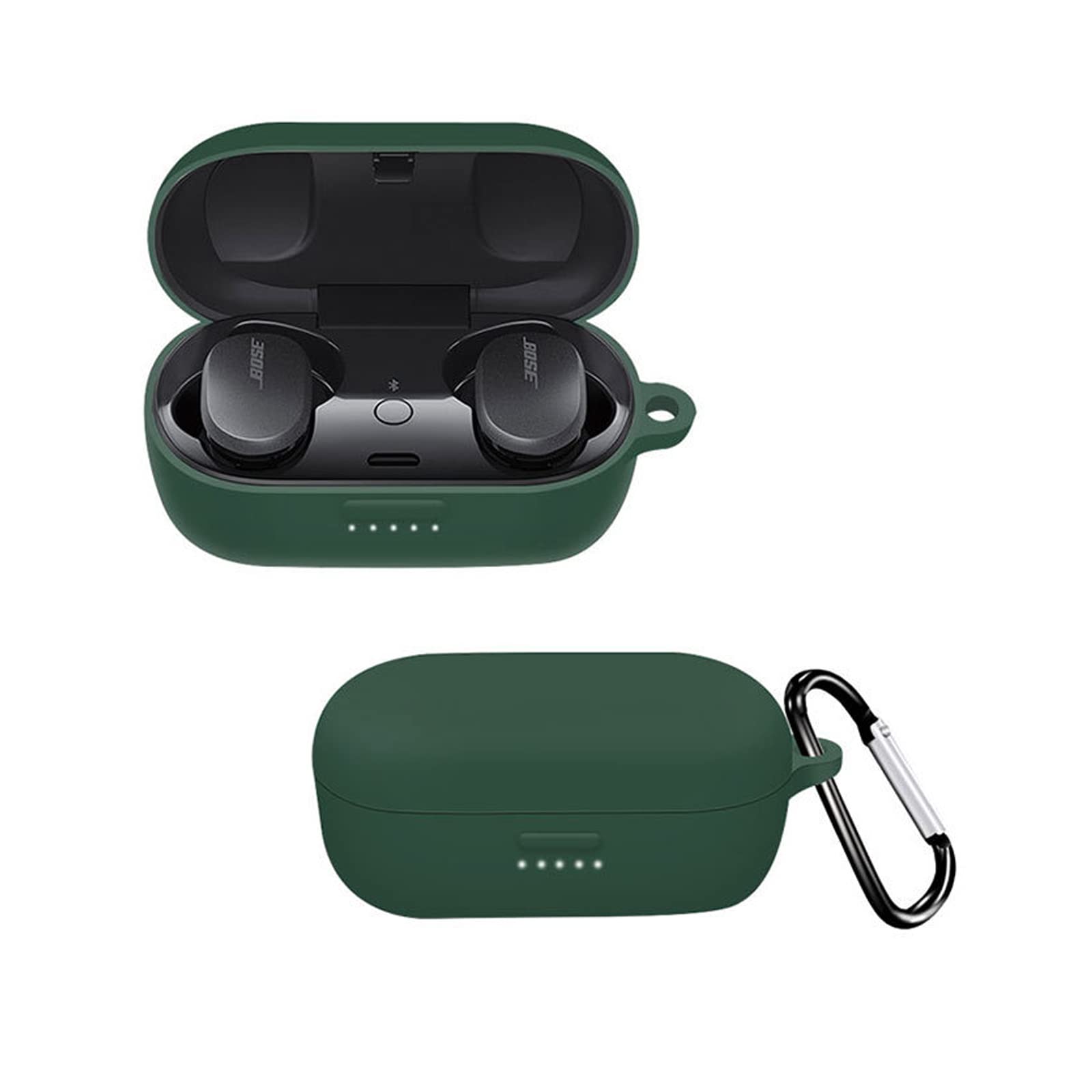 GMUJIAO Case for Bose QuietComfort Earbuds,Ultra Thin Soft Silicone Shockproof,Protective Silicone Case,Bose QuietComfort Earbuds Protective Case-Vegetable