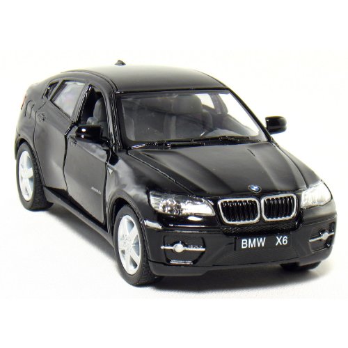 Set of 4: 5" BMW X6 SUV 1:38 Scale (Black/Red/Silver/White)