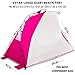 Beach Tent Shelter Shade Cabana – Extra Large Sun Shade Portable Changing Outdoor Tent Deluxe – Quick Giant Pop Up Shade for Adults Kids Toddler Baby – Cabana Beach with Extended Floor 96