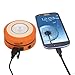 Ivation Solar LED Camping Lantern Collapsible & Rainproof, USB Flashlight torch Mini Lamp with hanging handle, 2 Lighting levels, Emergency Cell Phone charger, Recharges with Solar power or via USB, Never need to change batteries, Easy to store