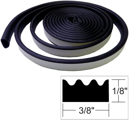 TACO Marine V30-0113B10-1 Weather Seal Tape - 3/16" x 3/8" x 10', Black