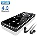 Bluetooth 4.0 MP3 Player,Valoin 16G 2.4 Inch HD Screen Touch Button Digital MP3 Player Lossless HiFi Sound Audio Music Player with FM Radio,Up to 50 Hours Playback (Black)