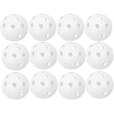Champion Sports 12" Hollow Plastic Softball Set - Practice Softballs - Regulation Size Balls - Fun for All Ages