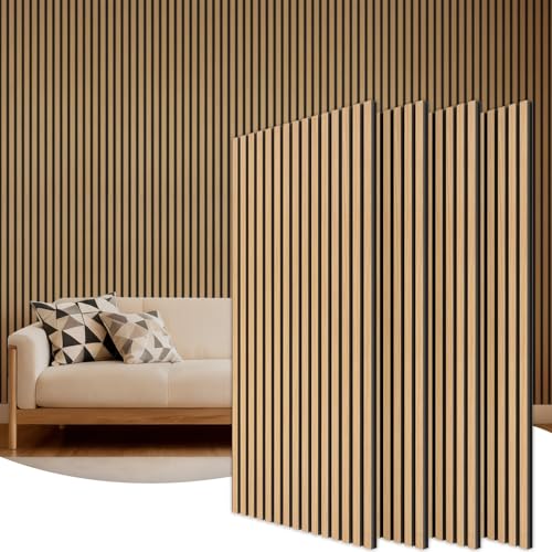 TONOR Holz-Wandpaneele für Innenwand-Deko – 4er-Pack, 120 × 60 cm