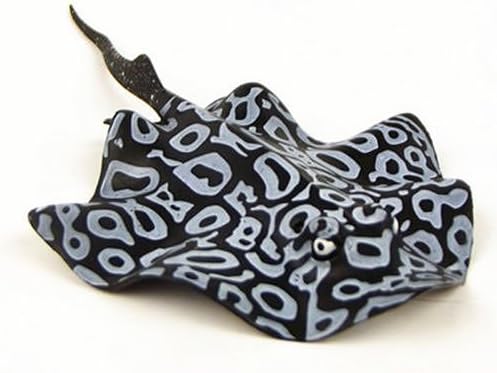 Black Stingray Aquarium Fish Tank Landscape Decoration Glow Simulation Animal Plants Ornament no.42