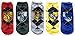 Hyp Harry Potter House Crests Argyle Pattern Juniors/Womens 5 Pack Ankle Socks