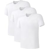DAVID ARCHY Men's Bamboo Rayon Breathable Crew Neck Undershirts 3/5 Pack | T-Shirts is Moisture-Wicking, Cooling, Soft and Lightweight, Stay-Tucked Fit for Layering, Work and Casual Wear