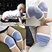 Baby Crawling Anti-Slip Kneepad Unisex Baby Toddlers Kneepads Leg Warmers 5 Pairs，Infant Kneepads Knee Elbow Pads Crawling Safety Protector Breathable Adjustable Elastic