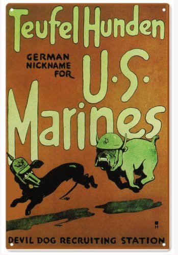 Teufel Hunden Us Marine Sign U.S. Marine Signs