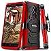 ZTE ZMAX PRO/ZTE Blade X Max Case, Evocel [New Generation Series] Belt Clip Holster, Kickstand, & Dual Layer for ZTE ZMAX PRO (Z981) / ZTE Carry/ZTE Blade X Max (Z983), Red