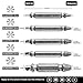 Damaged Screw Extractor Set(5 Pcs), Screw Remove Set, Easily Remove Stripped or Damaged Screws, Easy Out Screw Remover Tool Set, Made from H.S.S. 4341#, The Hardness Is 62-63HRC, Screw Remover Extract