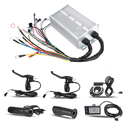 Motor Controller Kit, 36V/48V 1500W Electric Brushless Controller LCD Panel Kit for Electric Bike Scooter, Electric Motor Control, Brushless Controller for Steady Speed, Sensitive Control