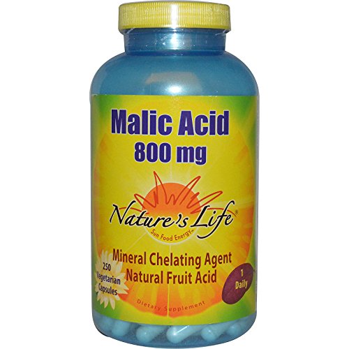 Nature's Life, Malic Acid, 800 mg, 250 Veggie Caps - 2pc