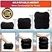 RikkiTikki Travel Foot Rest Pillow - Inflatable Footrest Airplane Portable - Inflatable Ottoman Foot Rest - Car Foot-Rest - Inflatable Foot Rest for Couch - Airplane Leg Rest