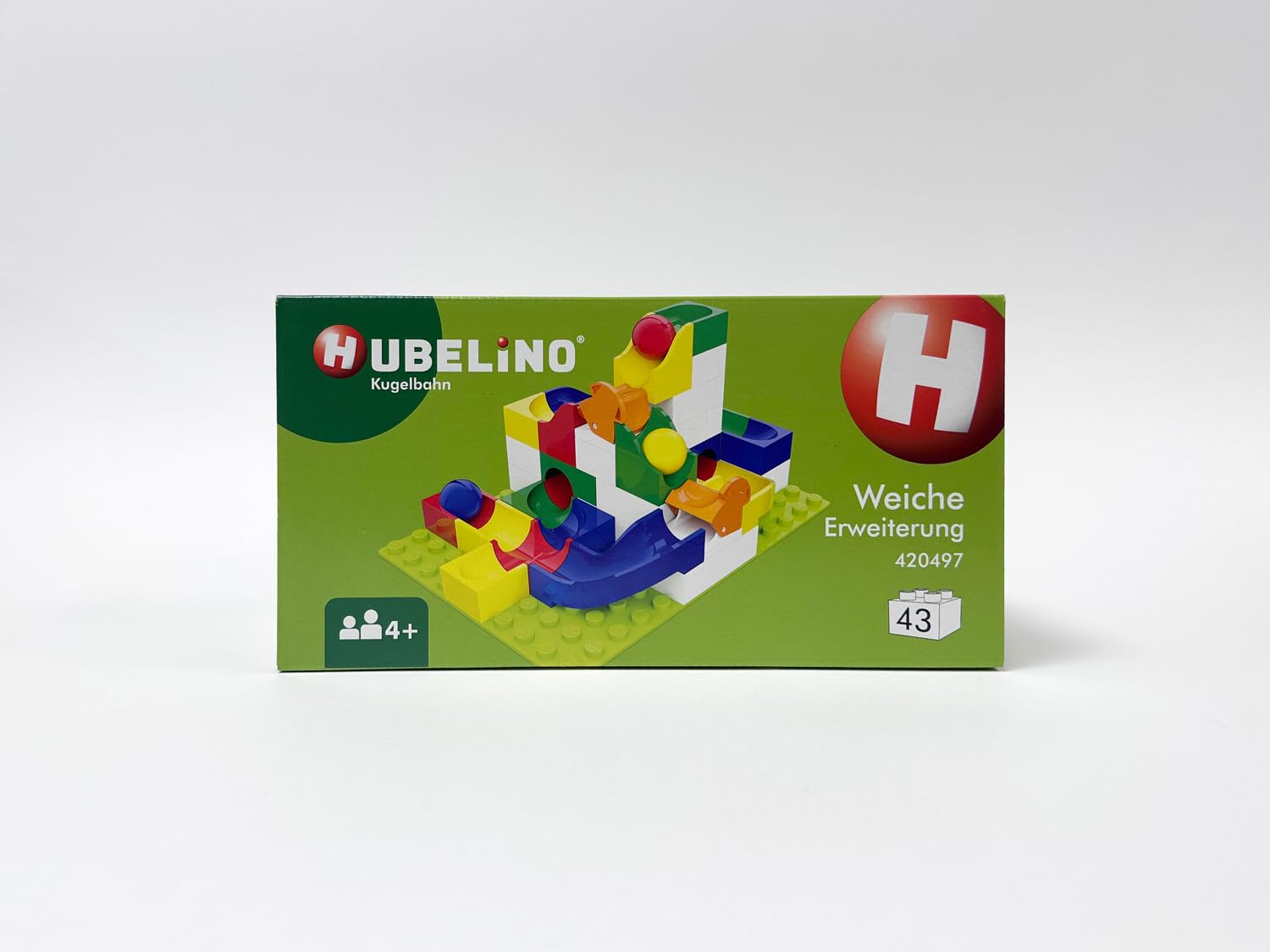 Hubelino Switch Action Set - The Original - 43 Piece Marble Run Set - Made in Germany