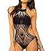 Eternatastic Women Crochet Knit Monokini Swimsuit Lined One-Piece Bikini Swimwear