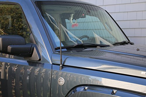 AntennaMastsRus - 1992-2015 Ford E-150 Econoline - 13" All-Terrain SHORT Custom Flexible Rubber AM/FM Antenna
