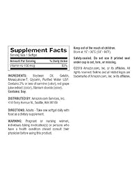solimo vitamina K2 100 mcg, 60 °Cápsulas blandas