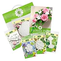 The Ultimate Flower Pro Collection Gift Pack Kit - 5 Silicone Moulds and Tutorial Book - Sugarcraft Cake Decorating Sugarpaste Filler Flowers, Food Safe
