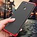 Huawei Y9 2018 Case, Huawei Enjoy 8 Plus Case, Ranyi [Full Body 3 in 1] [Slim & Thin Fit Tightly] [360 Degree Protection] Hybrid Bumper 3 in 1 Hard Case for Huawei Y9 (2018) / Enjoy 8 Plus (r/b/r)