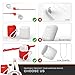 AOPETIO Airpods Accessories Kits, Silicone Airpod Case Cover with Keychain, Magnetic Airpod Strap, Shockproof Airpods Skins Compatible with Airpods Charging Case 2 & 1 (Front LED Not Visible)