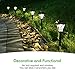 Azirier Solar Lights Outdoor Waterproof Outdoor Garden Lights, Solar Pathway Security Lights for OutdoorWall Backyard Fence Garage Garden Driveway 6 Pack