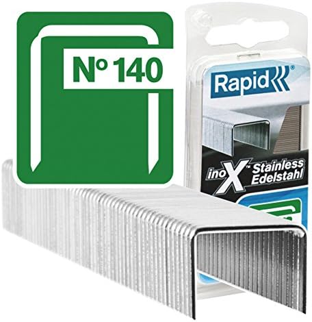 Rapid Stainless Steel Staples for Insulation Thin Plastics, Cardboard and Carpets Flatwire No. 140, Leg Length 10mm - Image 3