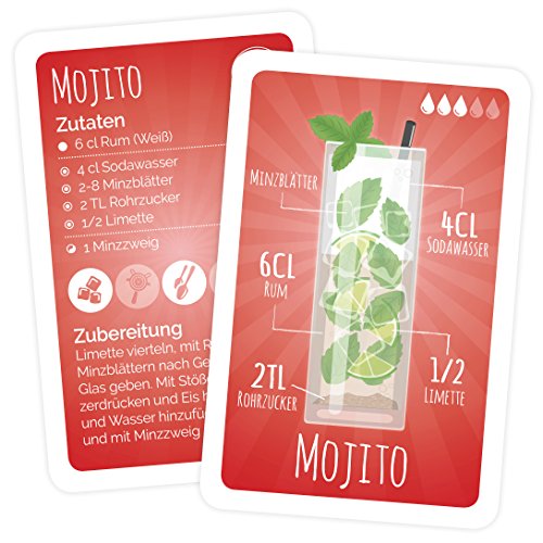 Chroma Products Cocktail Rezepte auf Karten: 30 Cocktailrezepte und Erklärungen in Faltschachtel, Rezepte auf deutsch, Kartenspiel oder Quartett als Geschenk – Bild 6