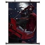 Home Decor Japanese cartoon Art Cosplay Poster with Ruby Rose Rwby Anime Wall Scroll Poster Fabric Painting 23.6 X 35.4 Inch (60cm X 90 cm)
