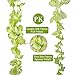 Luyue 3.18 Feet Artificial Silk Wisteria Vine Ratta Silk Hanging Flower Wedding Decor,6 Pieces,(Green)