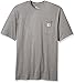 CarharttmensLoose Fit Heavyweight Short-Sleeve Pocket T-ShirtGranite HeatherX-Large Tall